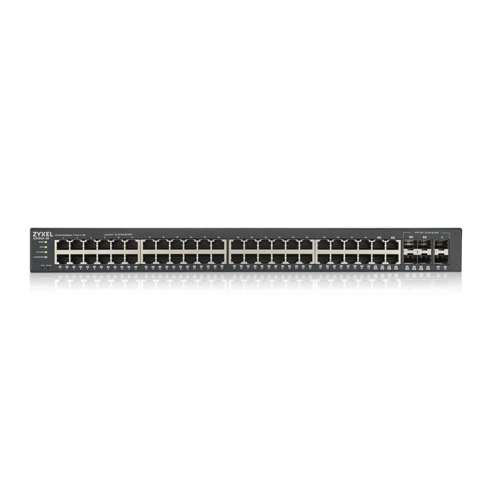 Zyxel GS1920-48V2 Managed Gigabit Ethernet (10/100/1000) Zwart - Afbeelding 4