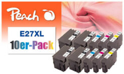 Peach 0F319986 inktcartridge 10 stuk(s) Zwart, Cyaan, Magenta, Geel