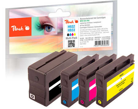 Peach 0F319883 inktcartridge 4 stuk(s) Zwart, Blauw, Magenta, Geel - Afbeelding 2