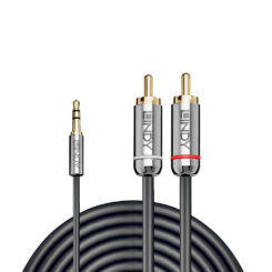 Lindy 35335 audio kabel 3 m 3.5mm 2 x RCA Antraciet - Afbeelding 3