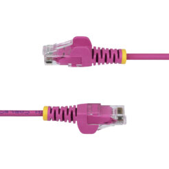 StarTech.com 2m Dunne CAT6 Ethernet Kabel, Roze, Snagless, 100W PoE, UTP, LSZH, 28AWG Pure Koperdraad, Slim RJ45 Netwerk Patchkabel met Trekontlasting, Fluke Getest - Afbeelding 4