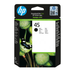 HP 45 grote originele zwarte inktcartridge - Afbeelding 2