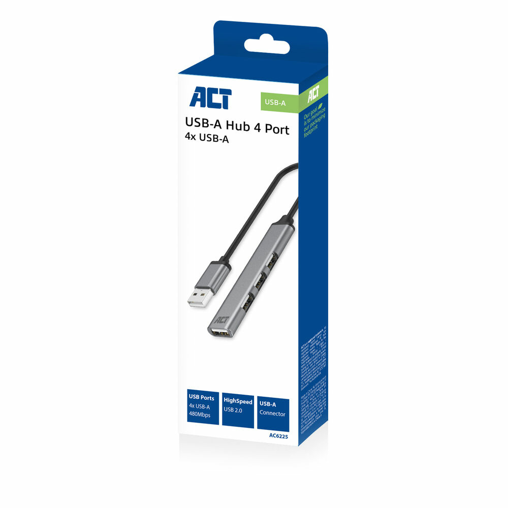 ACT USB-A hub 2.0, 4 poorts USB-A - Afbeelding 4