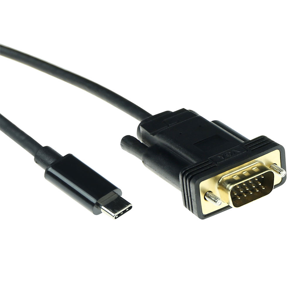 ACT USB Type C naar VGA conversie kabel, 2 meter - Afbeelding 2
