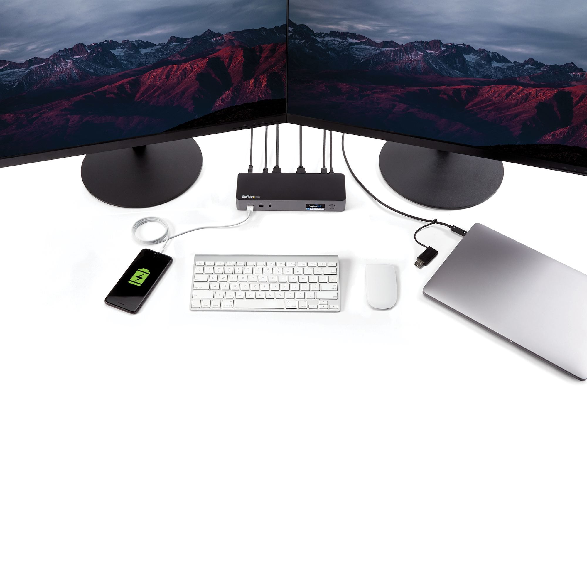 StarTech.com Universele Laptop Docking Station, Hybrid USB-C & USB-A Dock, Dual 4K DP & HDMI, 60W PD, Mac / Windows / Chrome OS, 4x USB 5Gbps Hub, GbE - Afbeelding 10