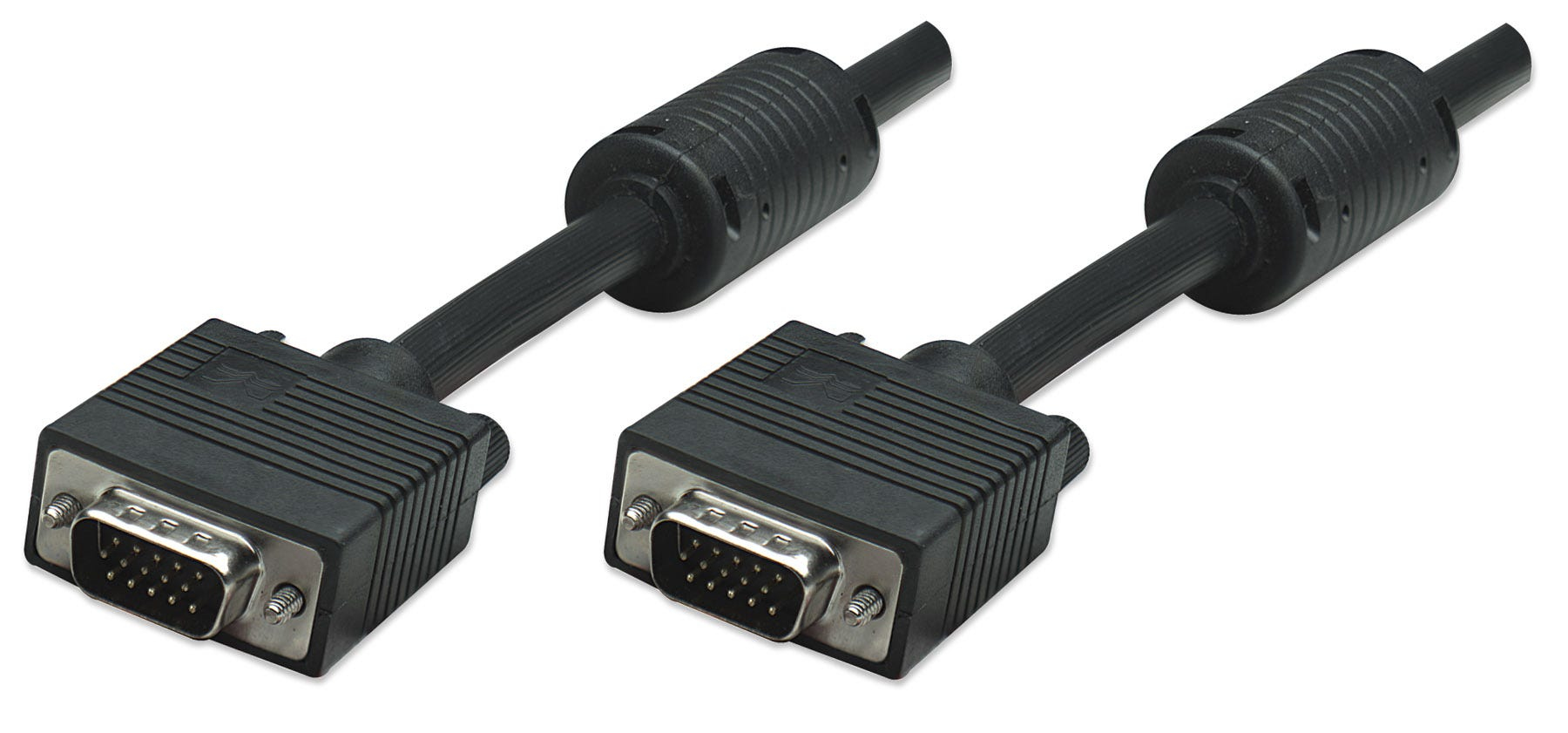 Manhattan SVGA 1.8m VGA kabel 1,8 m VGA (D-Sub) Zwart