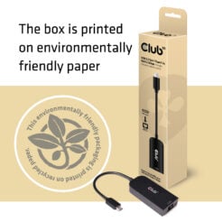 CLUB3D USB 3.2 Gen1 Type C to RJ45 2.5Gbps Adapter - Afbeelding 5