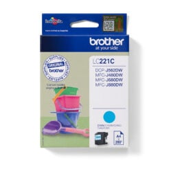 Brother LC221C inktcartridge 1 stuk(s) Origineel Cyaan - Afbeelding 2