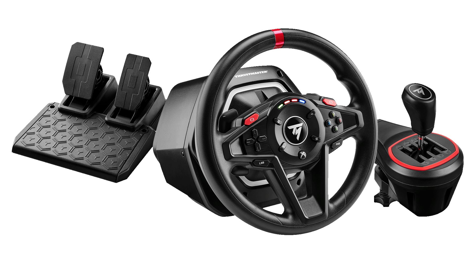 Thrustmaster T128 Shifter Pack Zwart USB Stuur + pedalen + versnellingspook Analoog/digitaal PC, Xbox One, Xbox One S, Xbox One X, Xbox Series S, Xbox Series X