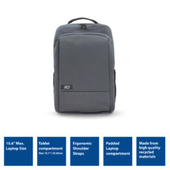 ACT Move rugzak voor laptops tot 15,6” gemaakt van gerecyclede plastic flessen - Afbeelding 5