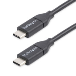 StarTech.com 50cm USB-C Laadkabel, Charge & Sync, 60W (3A) PD, USB 2.0, Laptop Type C Laadkabel - Zwarte USB-C Oplaadkabel - Afbeelding 2