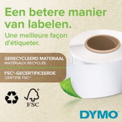 DYMO originele LabelWriter kleine naambadgelabels | 41 mm x 89 mm | Zelfklevend | Rol van 300 gemakkelijk te verwijderen labels | voor de LabelWriter labelprinters | Gemaakt in Europa - Afbeelding 6