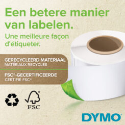DYMO originele LabelWriter adreslabels | 28 mm x 89 mm | 2 rollen met elk 130 labels (260 zelfklevende etiketten) | Geschikt voor de LabelWriter labelprinters | Gemaakt in Europa - Afbeelding 6