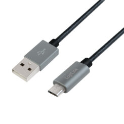 LogiLink CU0132 USB-kabel USB 2.0 1 m USB A Micro-USB A 0,48 Gbit/s Grijs - Afbeelding 6