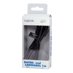 LogiLink CU0132 USB-kabel USB 2.0 1 m USB A Micro-USB A 0,48 Gbit/s Grijs - Afbeelding 4