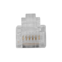 ACT RJ12 (6P/6C) modulaire connector voor ronde kabel met massieve aders - Afbeelding 2