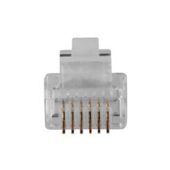 ACT RJ12 (6P/6C) modulaire connector voor ronde kabel met massieve aders - Afbeelding 4