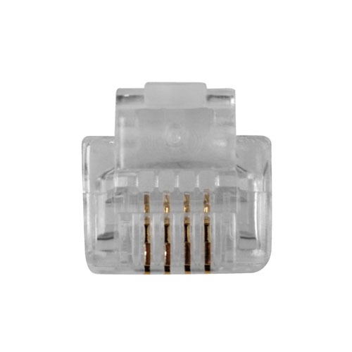 ACT RJ11 (6P/4C) modulaire connector voor ronde kabel met massieve aders - Afbeelding 4