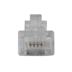 ACT RJ11 (6P/4C) modulaire connector voor ronde kabel met massieve aders