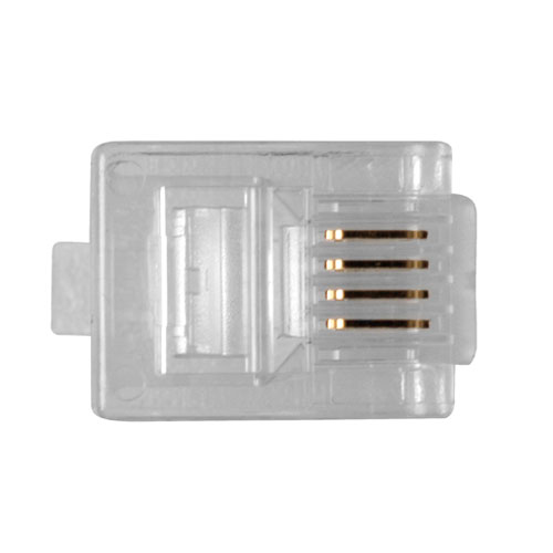 ACT RJ11 (6P/4C) modulaire connector voor ronde kabel met massieve aders - Afbeelding 3