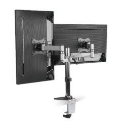 LogiLink BP0077 flat panel bureau steun 68,6 cm (27") Zwart, Roestvrijstaal - Afbeelding 4