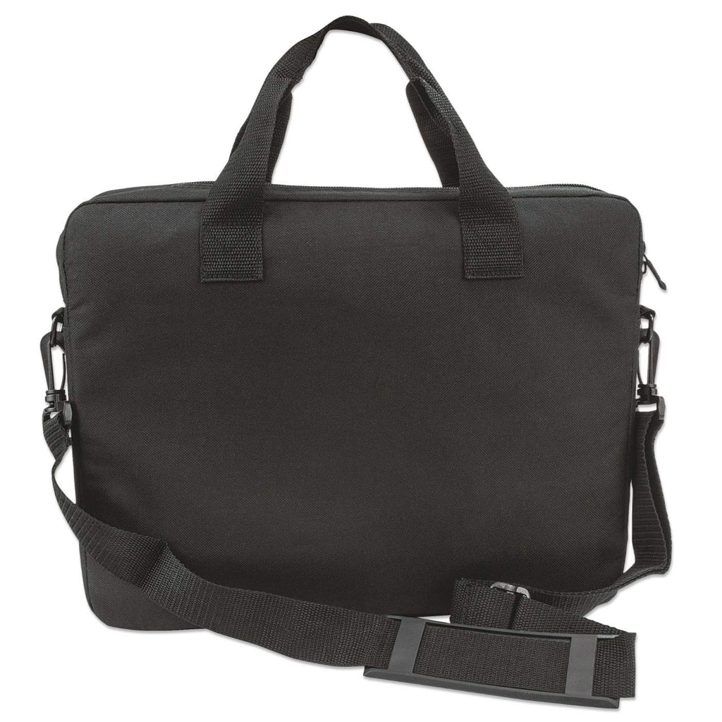 Manhattan London laptoptas 14,1", top loader, zwart, LAGE KOSTEN, accessoirevak, afneembare schouderriem, notebooktas, 3 jaar garantie - Afbeelding 5
