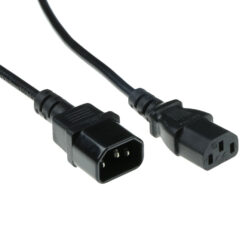 ACT Netsnoer C13 - C14 zwart 10 m
