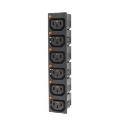 ACT C13 IEC Lock Net Entree (6x uitgang) - zwart, PA135015BK6 - Afbeelding 3