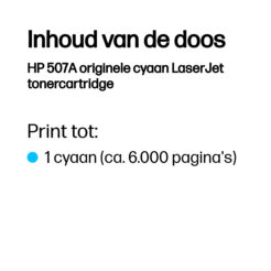 HP 507A originele cyaan LaserJet tonercartridge - Afbeelding 4