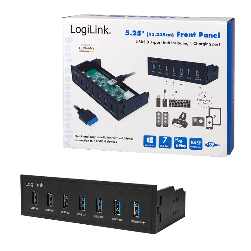 LogiLink UA0342 geheugenkaartlezer Intern Zwart - Afbeelding 7