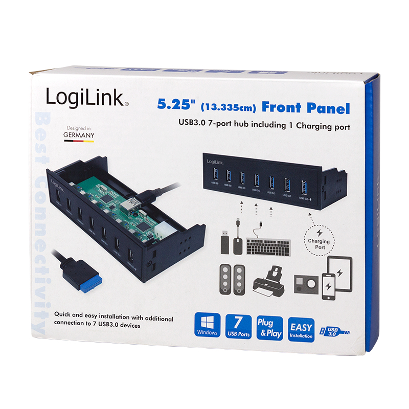 LogiLink UA0342 geheugenkaartlezer Intern Zwart - Afbeelding 6