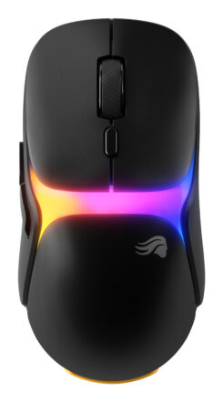 Glorious Gaming - draadloze gamingmuis Model O3 - Uitwisselbaar InfinitePlay-batterijsysteem, 8k polling, 130M click optische schakelaars, licht gewicht van 66 g, 30K DPI optische sensor, RGB - Zwart