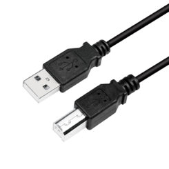 LogiLink CU0007B USB-kabel USB 2.0 2 m USB A USB B 0,48 Gbit/s Zwart - Afbeelding 2