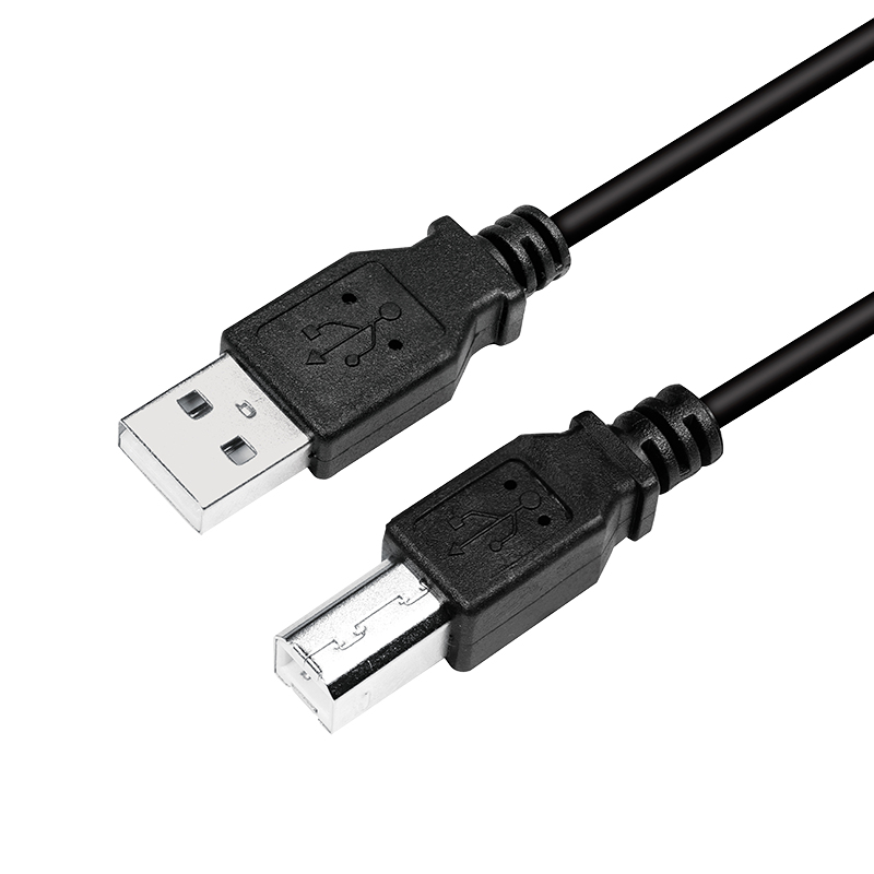 LogiLink CU0007B USB-kabel USB 2.0 2 m USB A USB B 0,48 Gbit/s Zwart