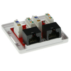 ACT Modulair opbouwdoos unshielded 2-voudig CAT6 - Afbeelding 4
