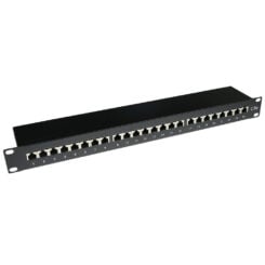 ACT Patchpanel CAT5E shielded 24 poorten met cover - Afbeelding 2