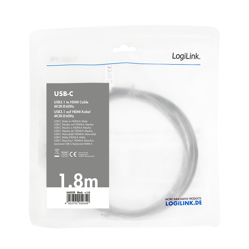 LogiLink UA0329 USB grafische adapter Zwart - Afbeelding 5