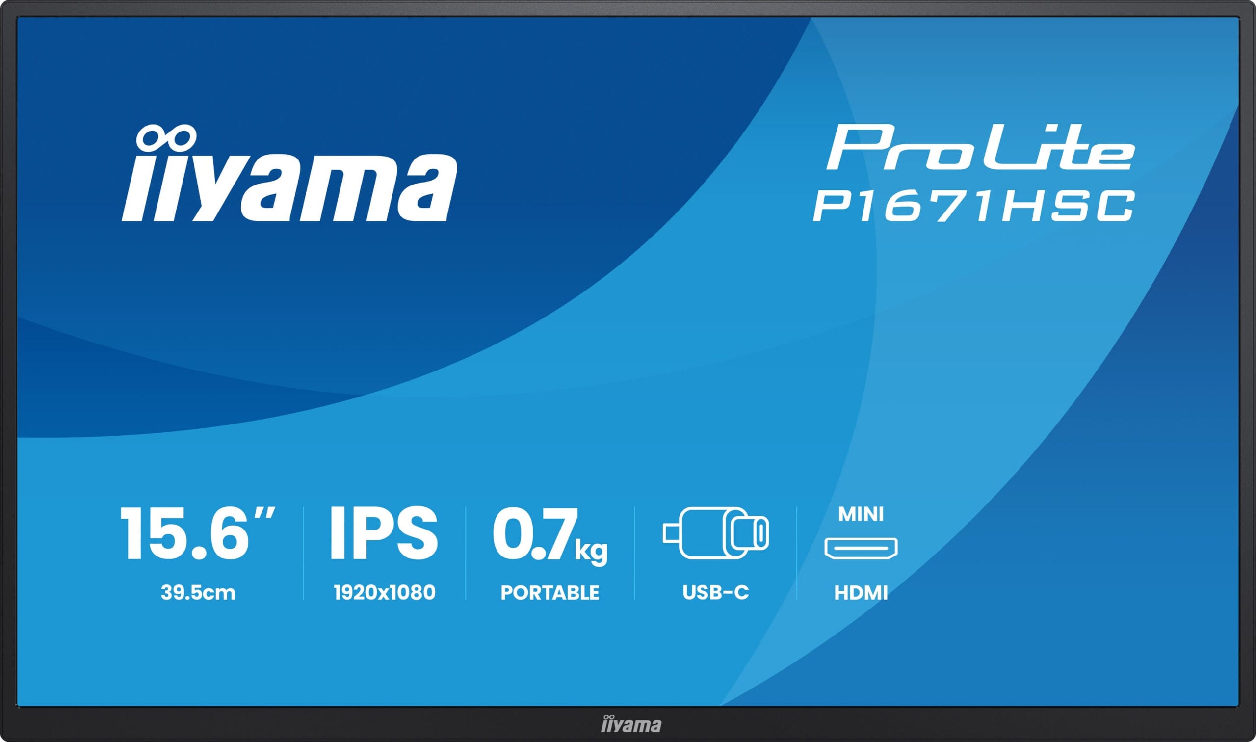 iiyama ProLite P1671HSC-B1 computer monitor 39,6 cm (15.6") 1920 x 1080 Pixels Full HD LED Zwart - Afbeelding 3