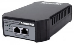 Intellinet Gigabit PoE++ injector, 1x 95W poort, IEEE 802.3bt (4PPoE) conform, kunststof behuizing, wandmontage-optie, Power Over Ethernet, 3 jaar garantie