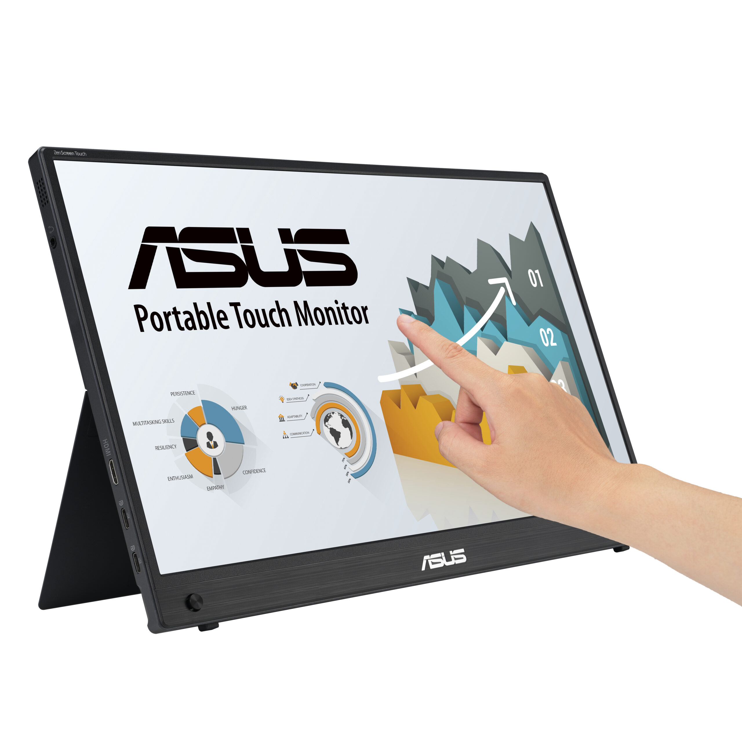 ASUS ZenScreen MB16AHT computer monitor 39,6 cm (15.6") 1920 x 1080 Pixels Full HD Touchscreen Zwart - Afbeelding 6