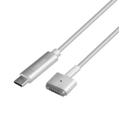 LogiLink PA0226 USB-kabel 1,8 m USB C MagSafe 2 87 W Zilver