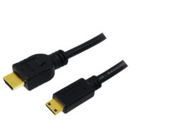 LogiLink CH0023 HDMI kabel 2 m HDMI Type A (Standaard) HDMI Type C (Mini) Zwart - Afbeelding 3