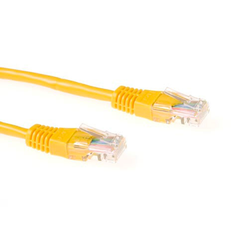 ACT Gele 15 meter U/UTP CAT6 patchkabel met RJ45 connectoren - Afbeelding 2