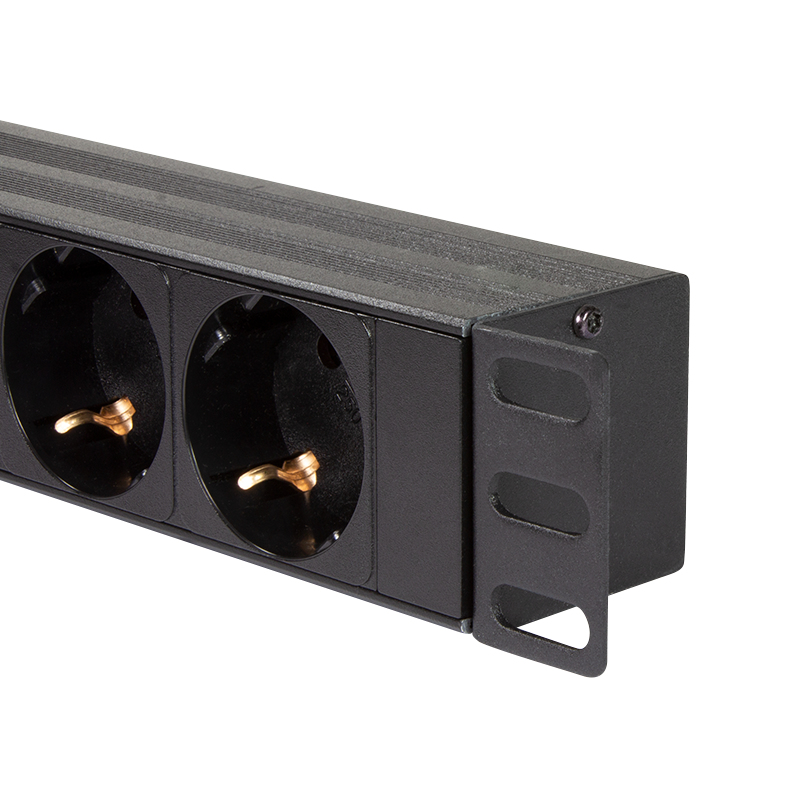 LogiLink PDU8C02 energiedistributie 8 AC-uitgang(en) 1U Zwart - Afbeelding 3