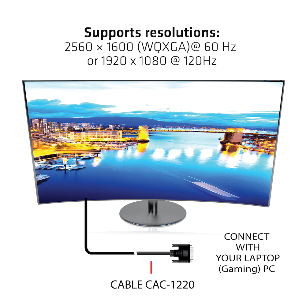 CLUB3D DVI-D Dual Link (24+1) Cable Bidirectional M/M 10m/ - Afbeelding 6