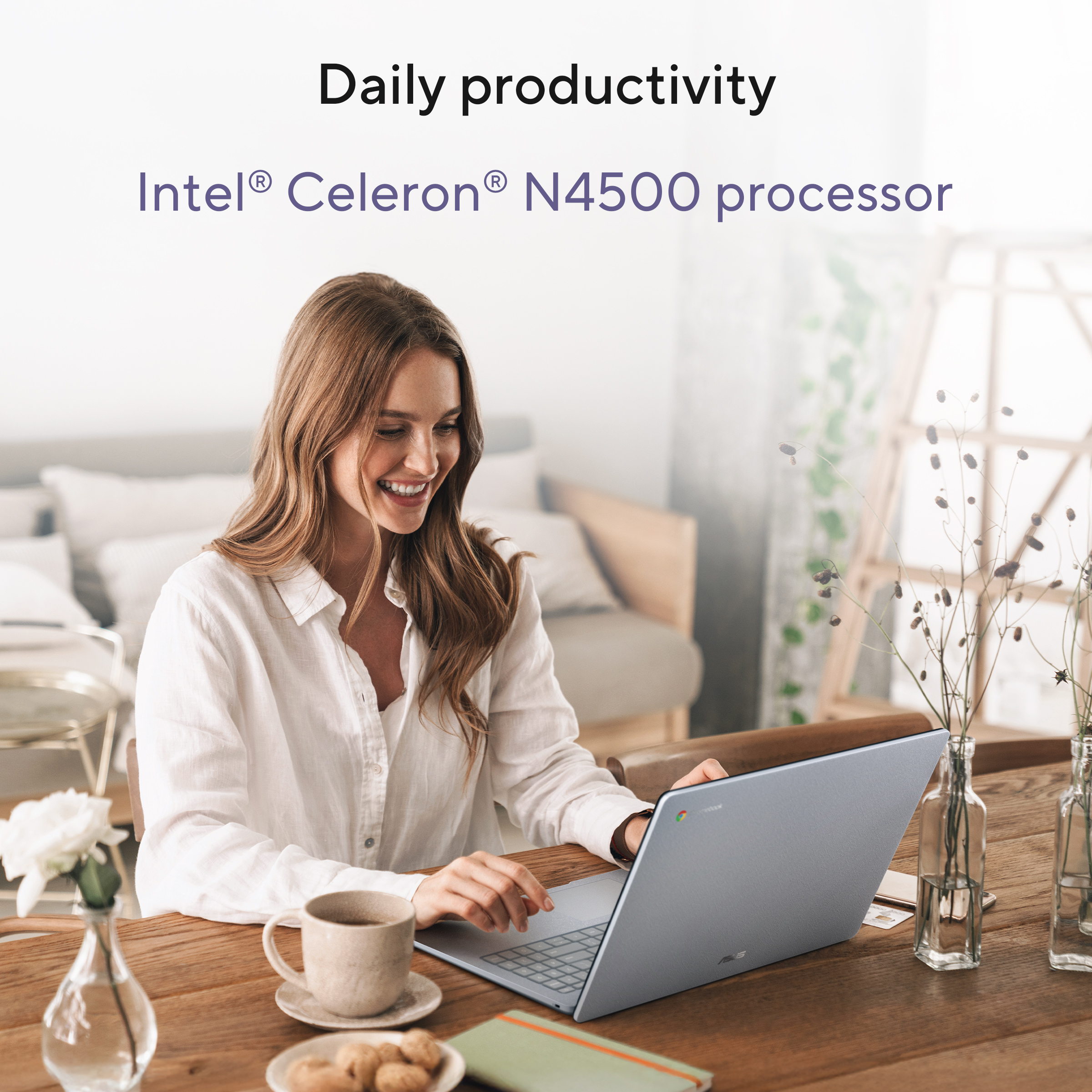 ASUS Chromebook CX1505CTA-S72225 Intel® N N250 39,6 cm (15.6") Full HD 8 GB LPDDR5-SDRAM 128 GB eMMC Wi-Fi 6 (802.11ax) ChromeOS Nederlands Grijs - Afbeelding 18