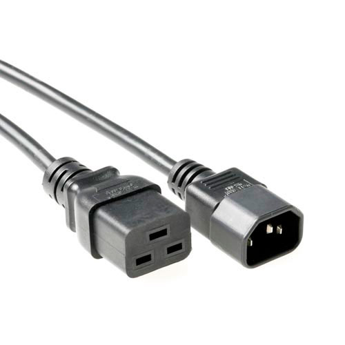 ACT Netsnoer C14 - C19 zwart 2 m - Afbeelding 2