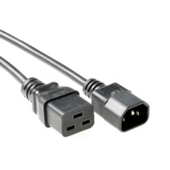 ACT Netsnoer C14 - C19 zwart 2 m