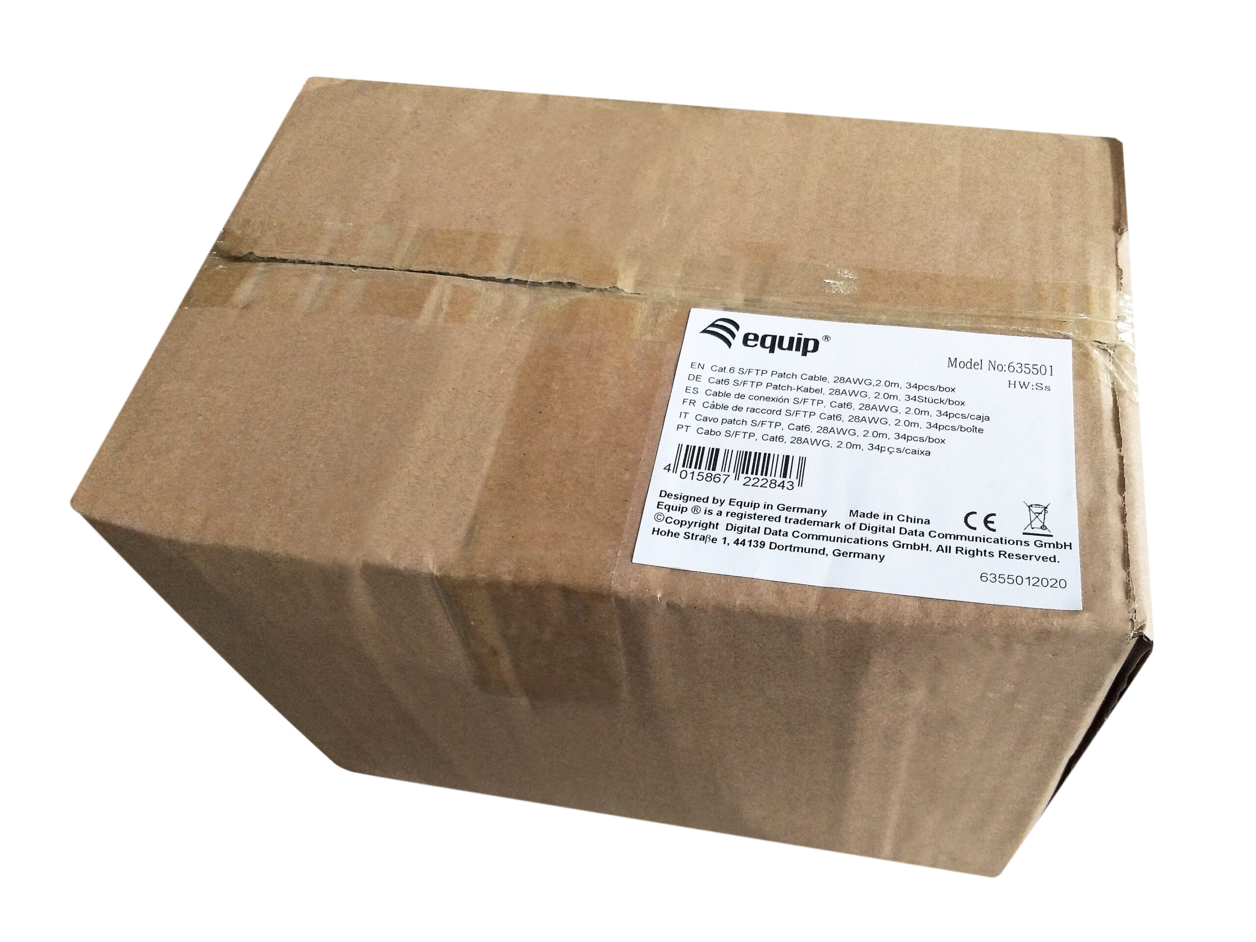 Equip 635501 netwerkkabel Grijs 2 m Cat6 S/FTP (S-STP) - Afbeelding 4