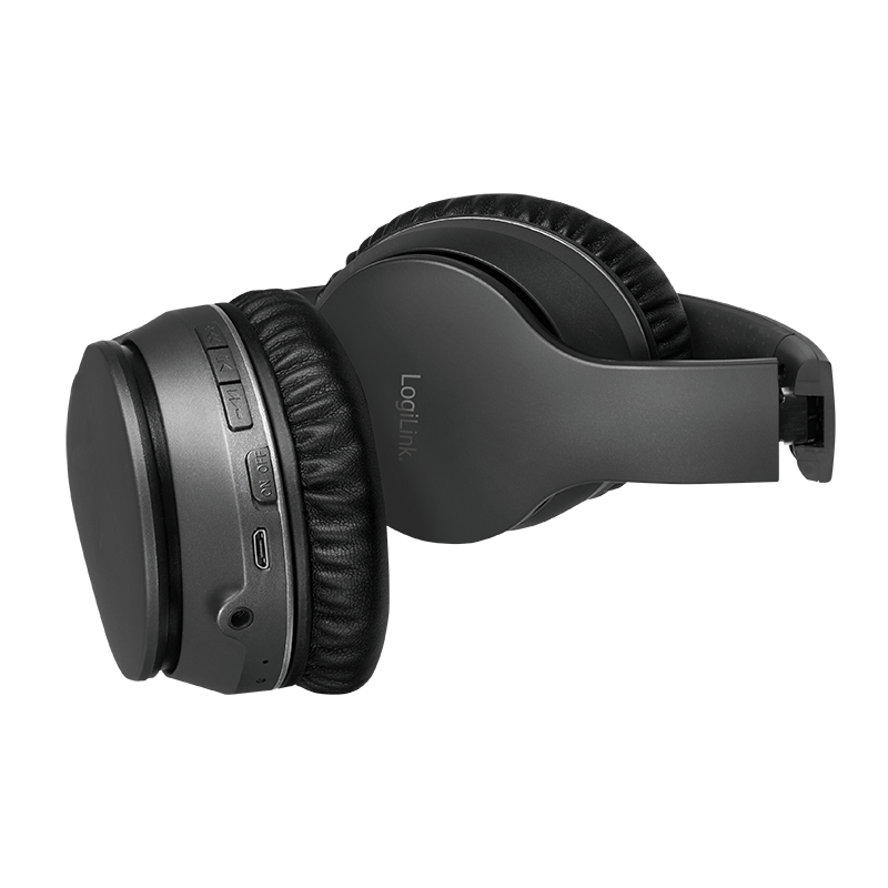LogiLink BT0053 hoofdtelefoon/headset Draadloos Hoofdband Muziek Bluetooth Zwart - Afbeelding 5